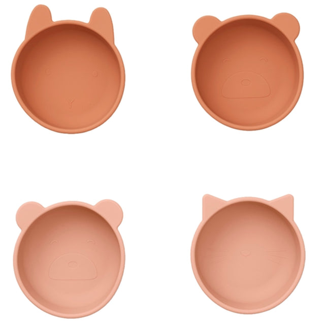 Liewood Iggy Silicone Skåle 4-pak Light Tuscany Rose