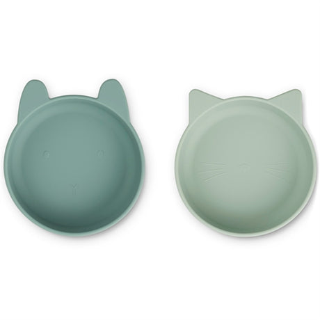 Liewood Vanessa Silicone Skåle 2-pak Mint Mix