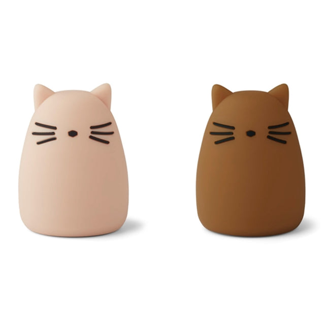 Liewood Callie Natlampe 2-pak Cat Rose/Golden Caramel