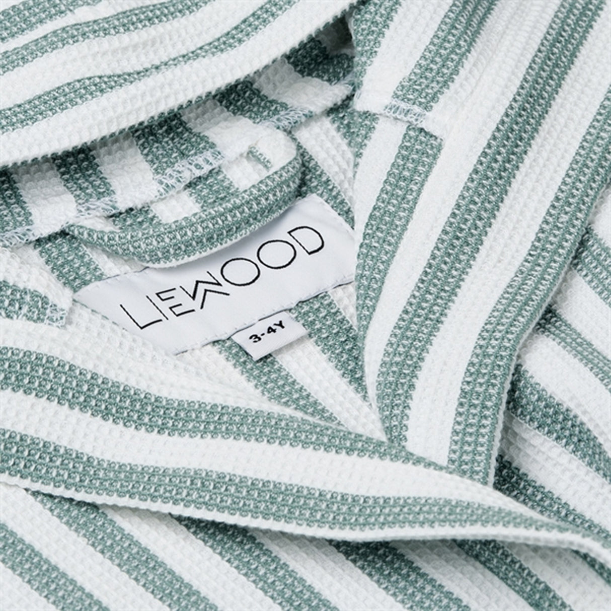 Liewood Gray Badekåbe YD Stripe Peppermint/White 2