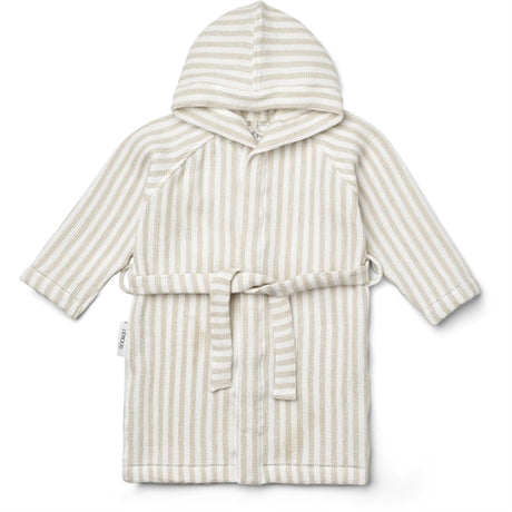 Liewood Gray Badekåbe Y/D Stripe Crisp White/Sandy