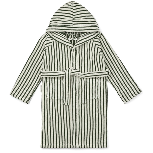 Liewood Leo Badekåbe Y/D Stripes Garden Green/Creme De La Creme