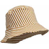 Liewood Matty Stripe Solhat Seersucker Golden Caramel/White