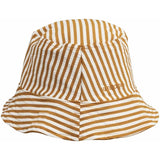 Liewood Matty Stripe Solhat Seersucker Golden Caramel/White 2