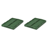 Liewood Weston Opbevaringskasse M Garden Green 2-Pak