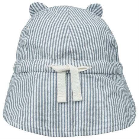 Liewood Gorm Solhat Stripe Blue Wave/Creme de la Creme 2