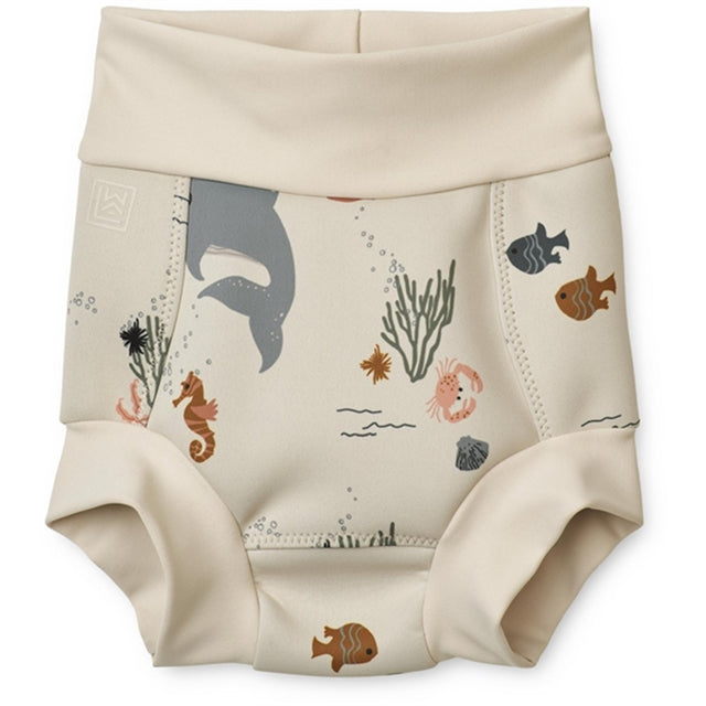 Liewood Valentin Nappy Badebukser Sea Creature/Sandy