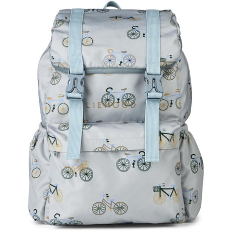 Liewood Helena Skoletaske Bicycle Cloud Blue