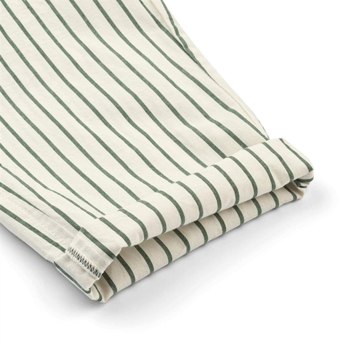 Liewood Orlando Stripe Poplin Bukser Stripes Garden Green/Creme De La Creme 3