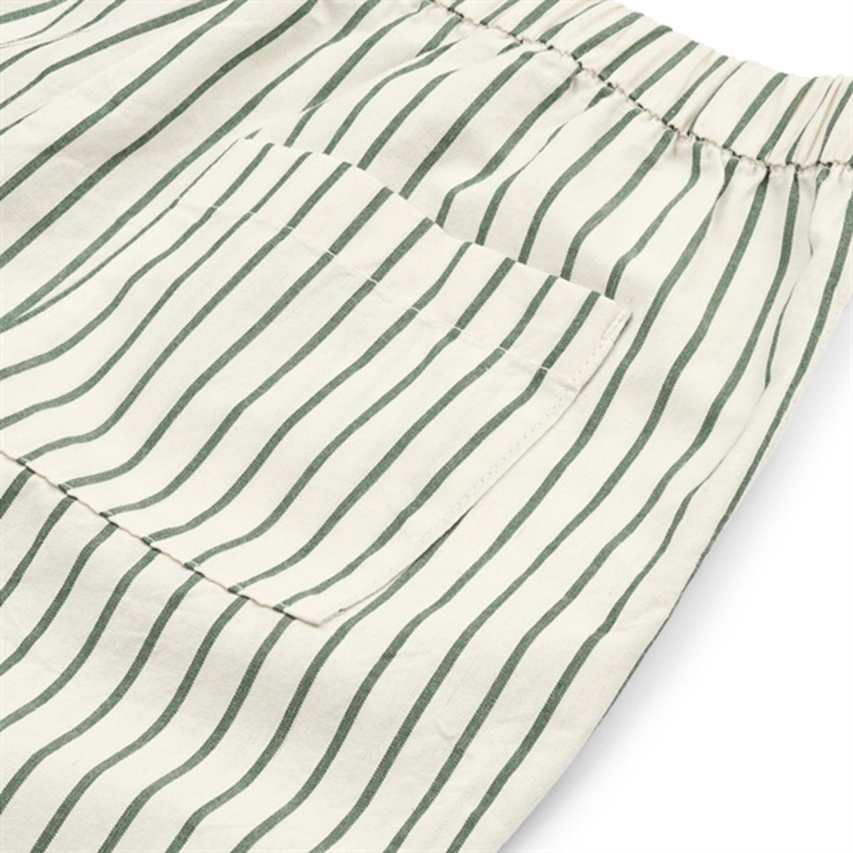 Liewood Orlando Stripe Poplin Bukser Stripes Garden Green/Creme De La Creme 4