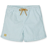 Liewood Duke Badeshorts Stripe Sea Blue/White