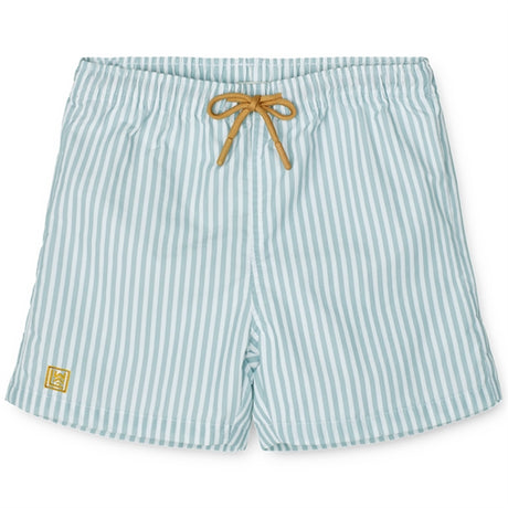 Liewood Duke Badeshorts Stripe Sea Blue/White