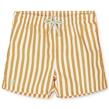 Liewood Duke Badeshorts Stripe Yellow Mellow/White