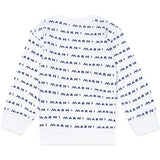 Marni White Blue Logo Sweater 2