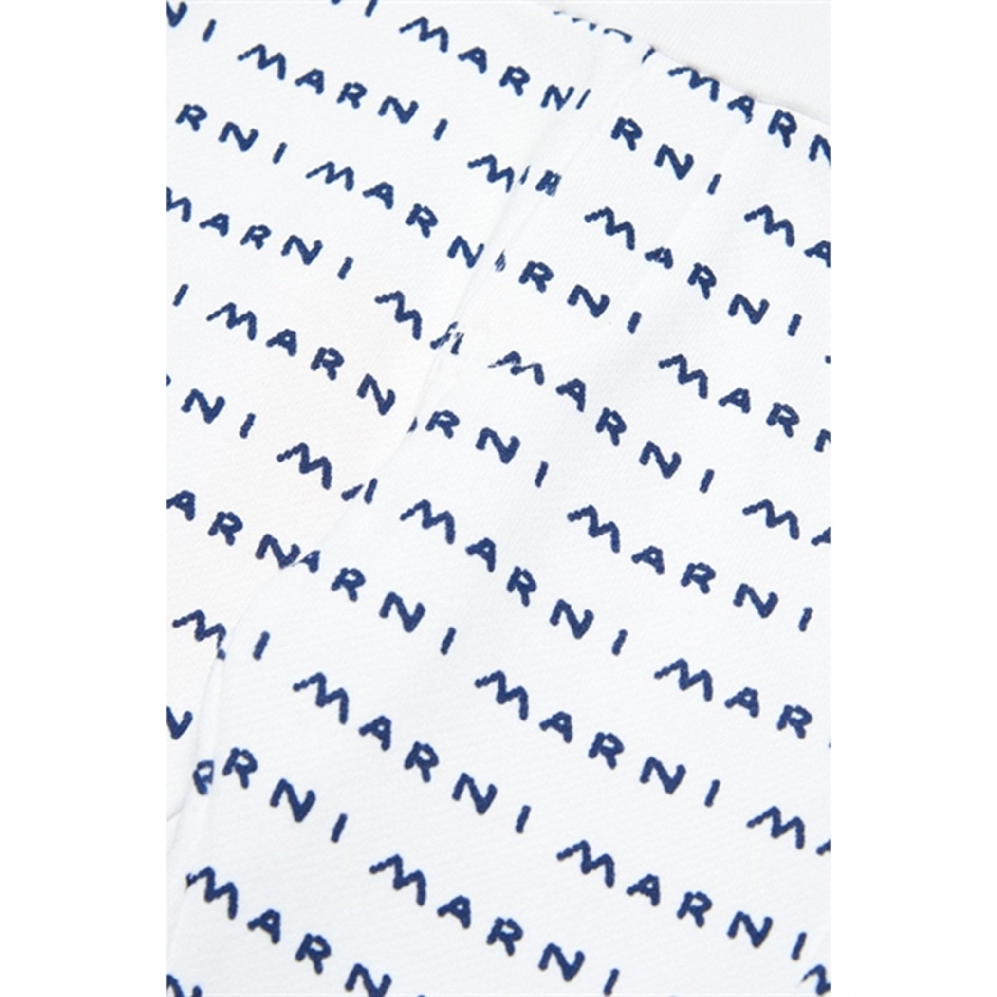 Marni White Blue Logo Sweatpants 3