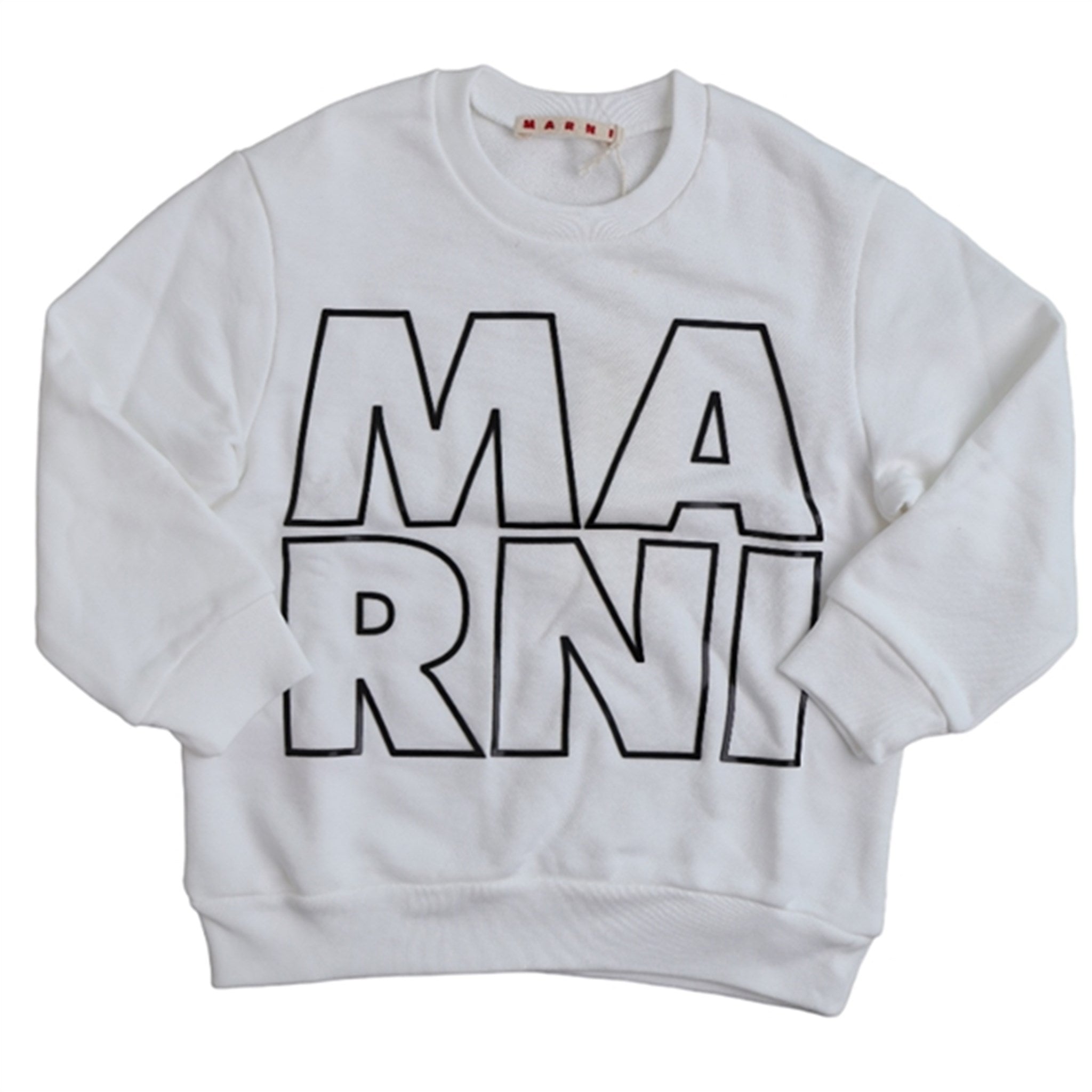 Marni White Logo Sweater