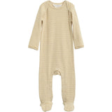 Serendipity Chamomile/Offwhite Baby Heldragt m. Fødder Stripe