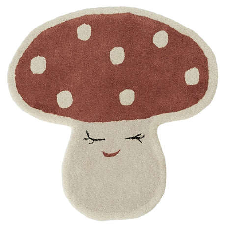 OYOY Malle Mushroom Rug Rød