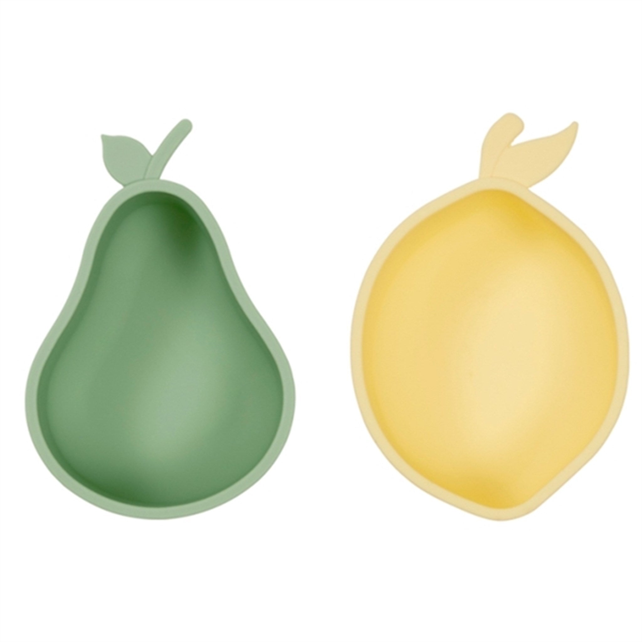 OYOY Yummy Snack Skåle 2-pak Lemon & Pear Yellow/Green