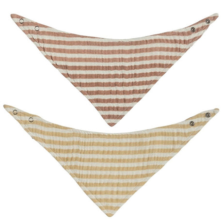 OYOY Striped Savlesmæk 2-pak Natural / Caramel