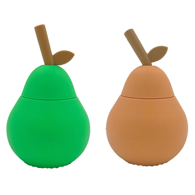 OYOY Mini Pear Kop Apricot / Bright Green