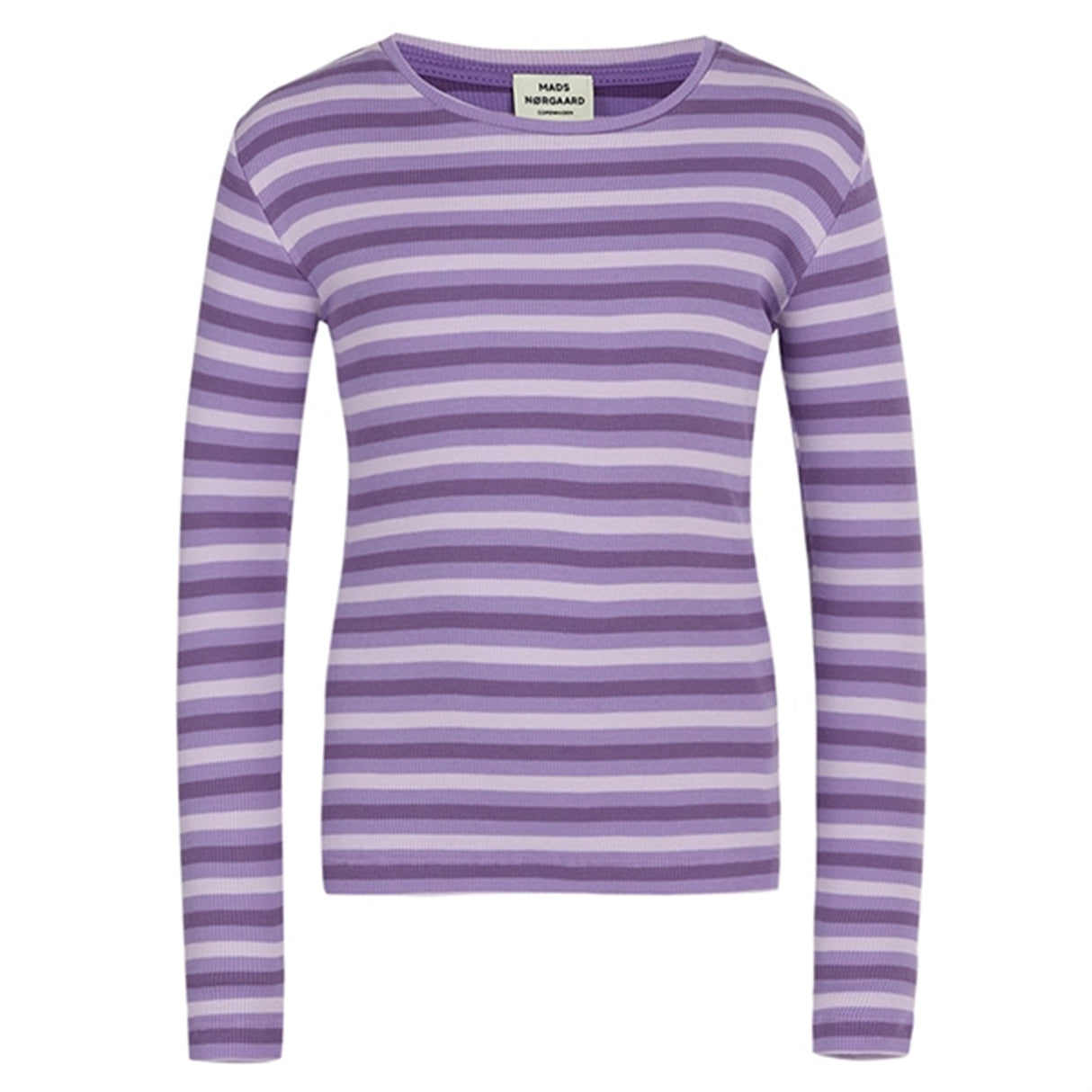 Mads Nørgaard 2x2 Cotton Stripe Talino Bluse Stripe/Paisley Purple