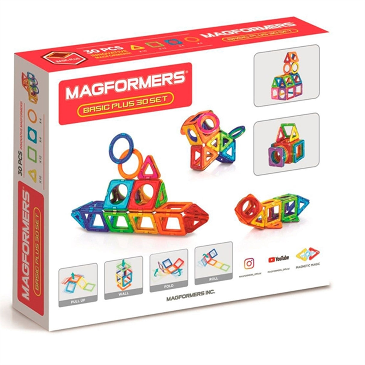 Magformers Basis Plus Sæt 30