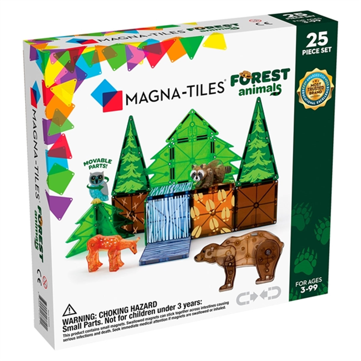 Magna-Tiles® Skovdyr - Magnetsæt 25 Dele