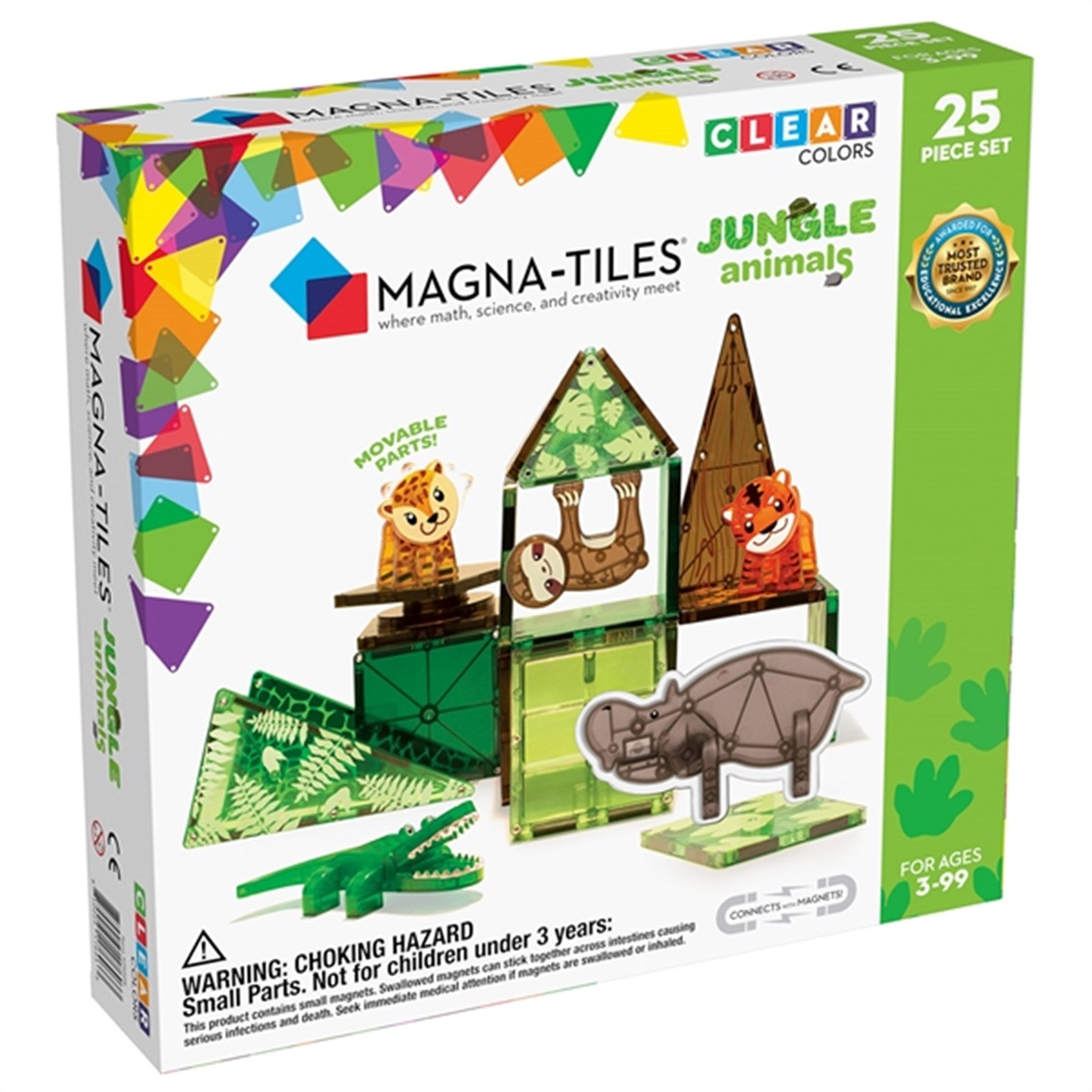 Magna-Tiles® Jungle - Magnetsæt 25 Dele