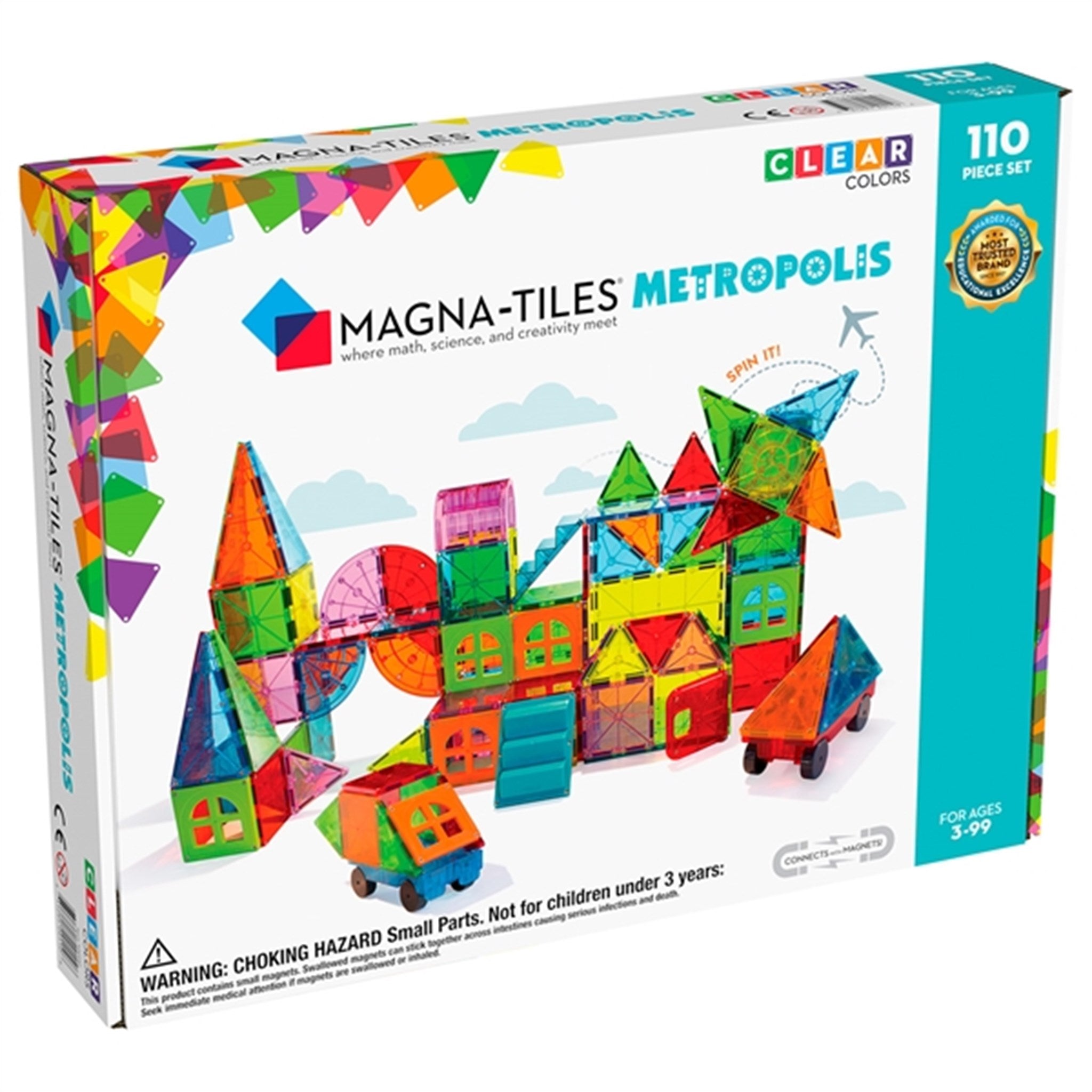 Magna-Tiles® Metropolis - Magnetsæt 110 Dele