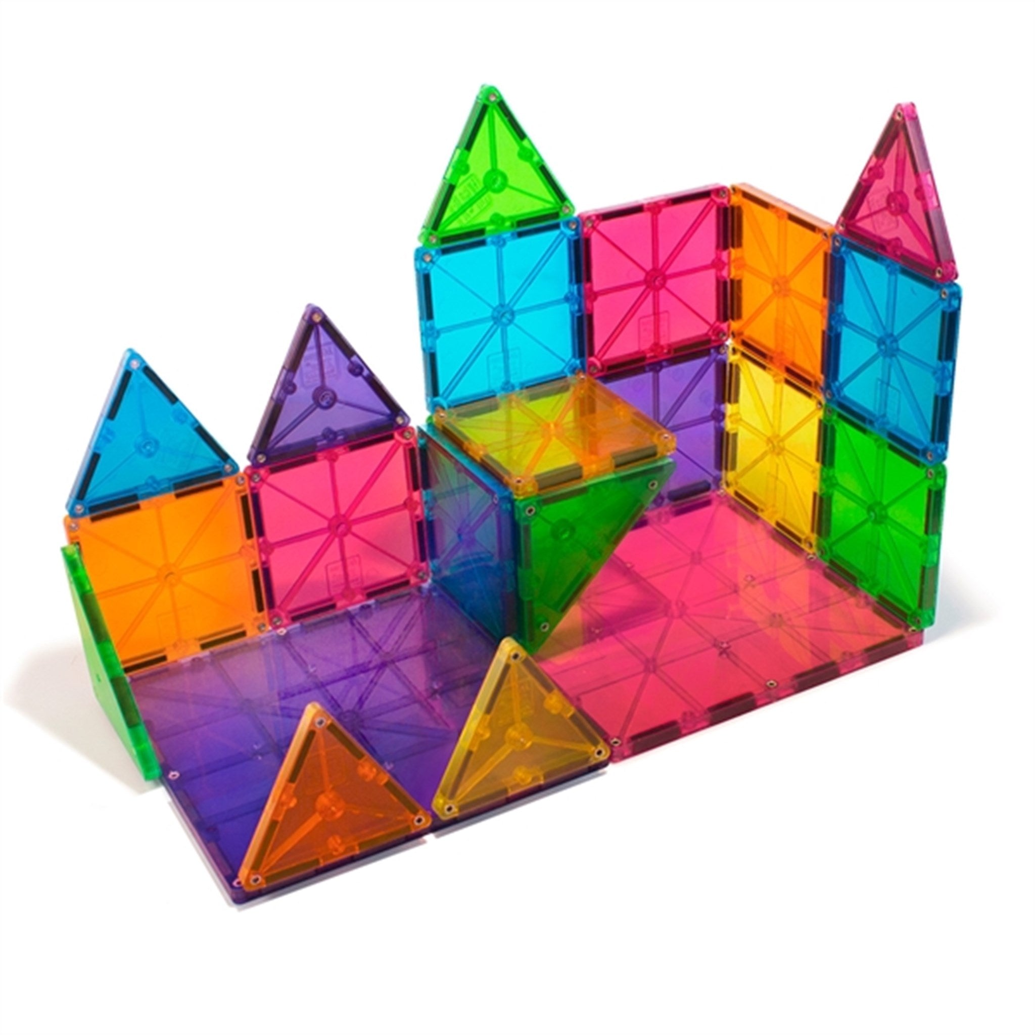 Magna-Tiles® Clear Colors - Magnetsæt 32 Dele 7
