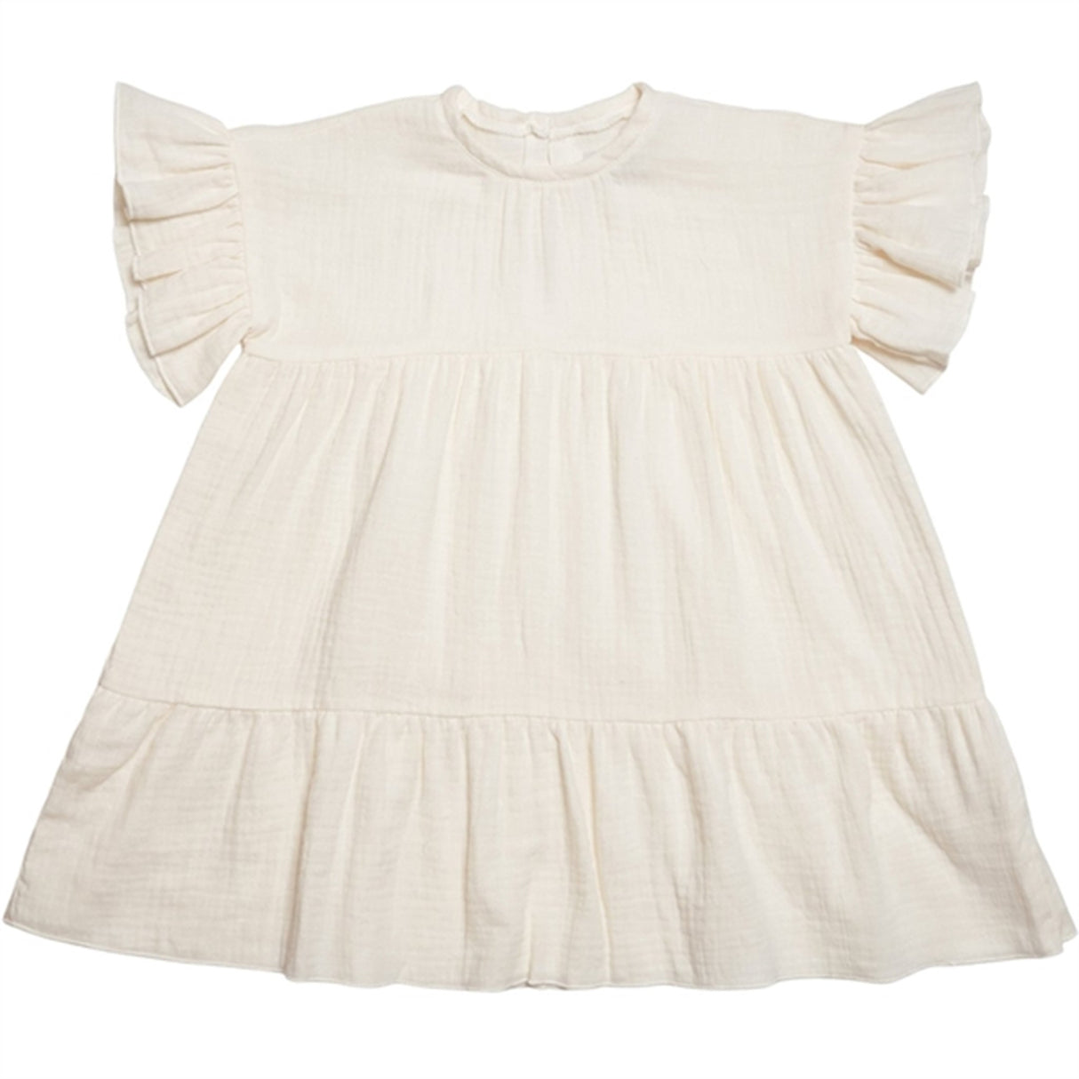 Huttelihut Marie Kjole Muslin Off-White