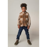 MarMar Joby Teddybear Fleece Vest Chunky Hazel Check 3