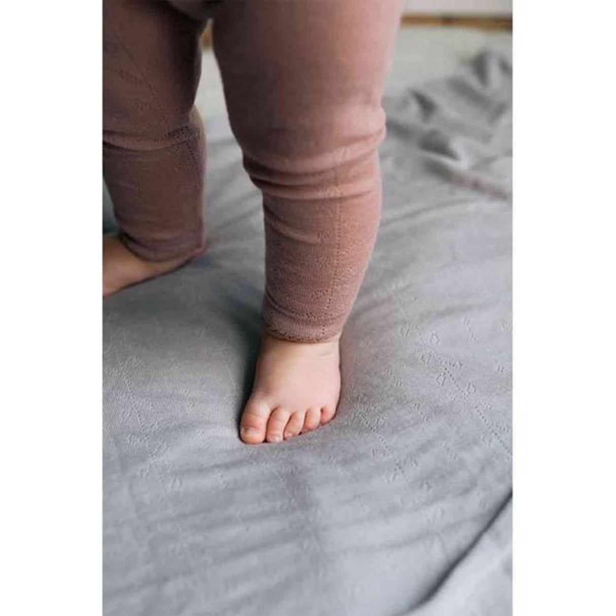 MarMar Wool Pointelle Burnt Rose Leggings