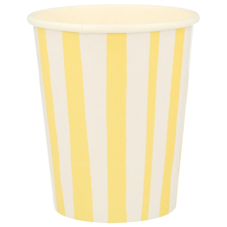 Meri Meri Stripe Yellow Krus 8 stk