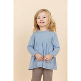 Copenhagen Colors Dusty Blue Merino Bluse Pointelle 4