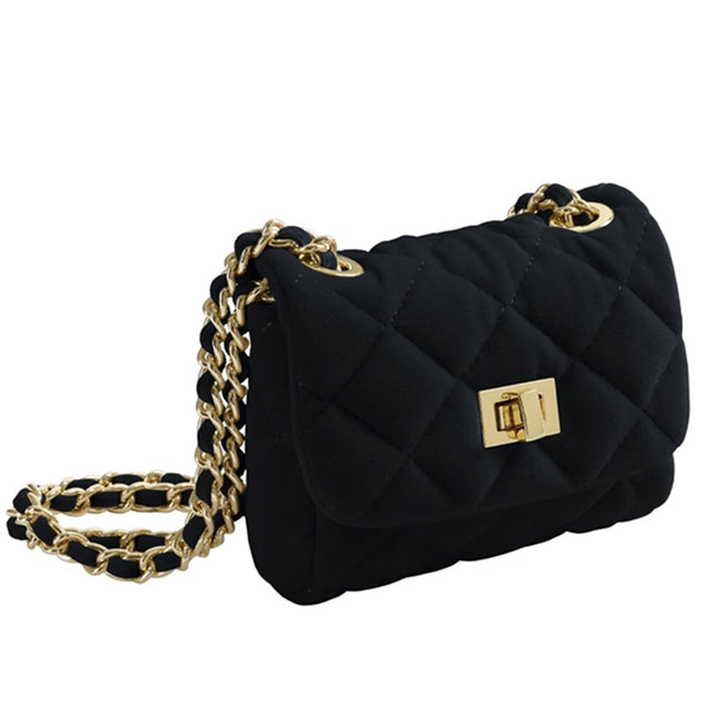 Milledeux Lille Velour Taske Black