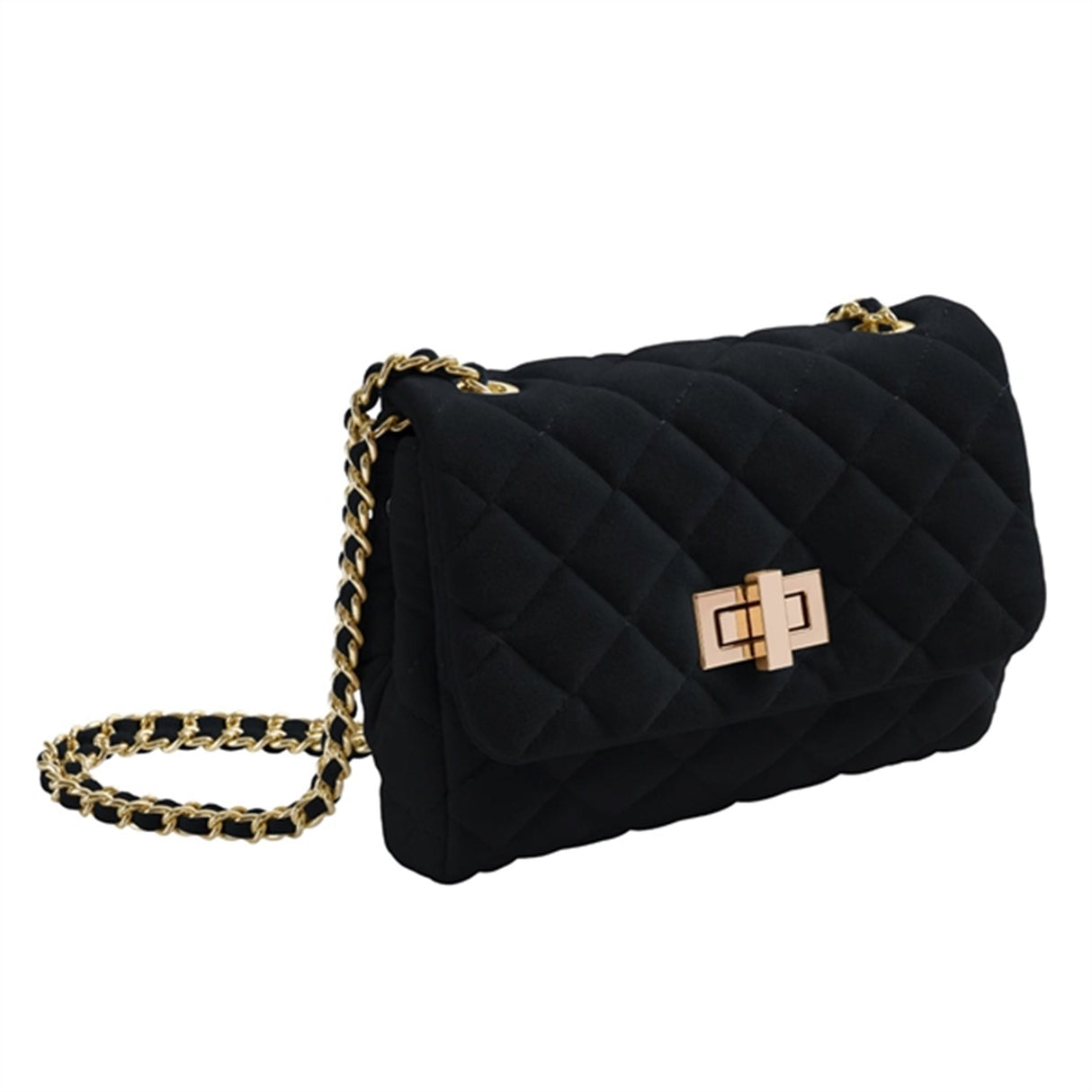 Milledeux Medium Velour Taske Black