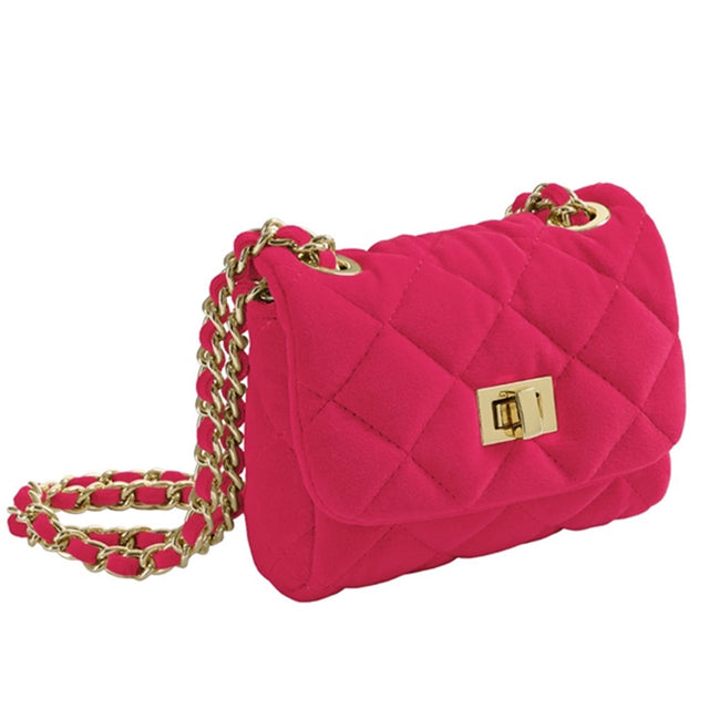 Milledeux Lille Velour Taske Azalea Pink