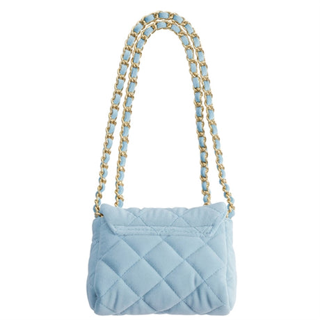 Milledeux Lille Velour Taske Light Blue 2