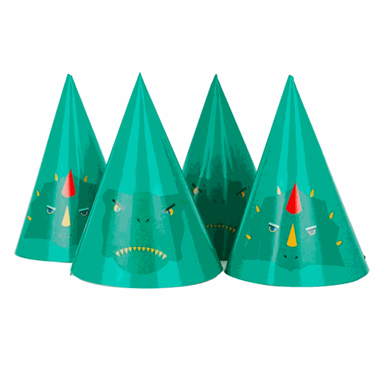 My Little Day Dino Party Hats 8 stk