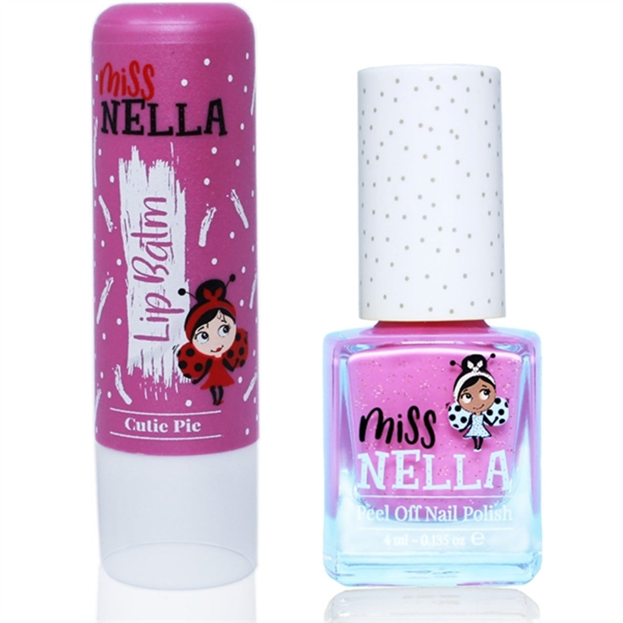 Miss Nella Lip Balm Cutie Pie + Neglelak Blueberry Smoothies