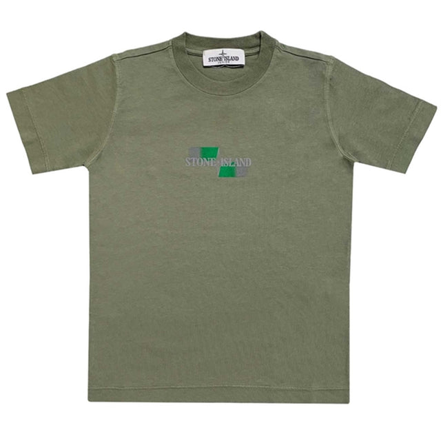 Stone Island Junior T-shirt Print Olive Green