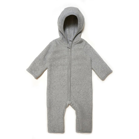 Huttelihut Bomuld Fleece Køredragt Momo Light Grey