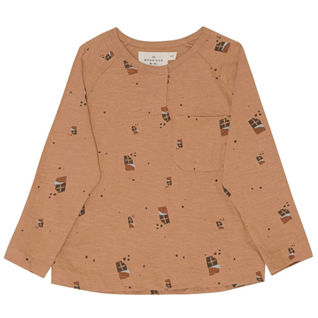 Monsieur Mini Mini Chocolate AOP Bluse