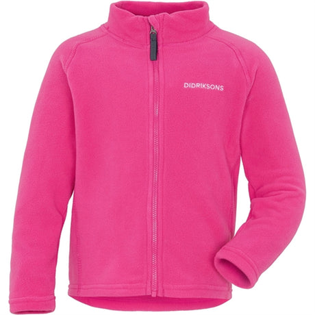 Didriksons Monte Plastic Pink Fleecejakke m. Lynlås
