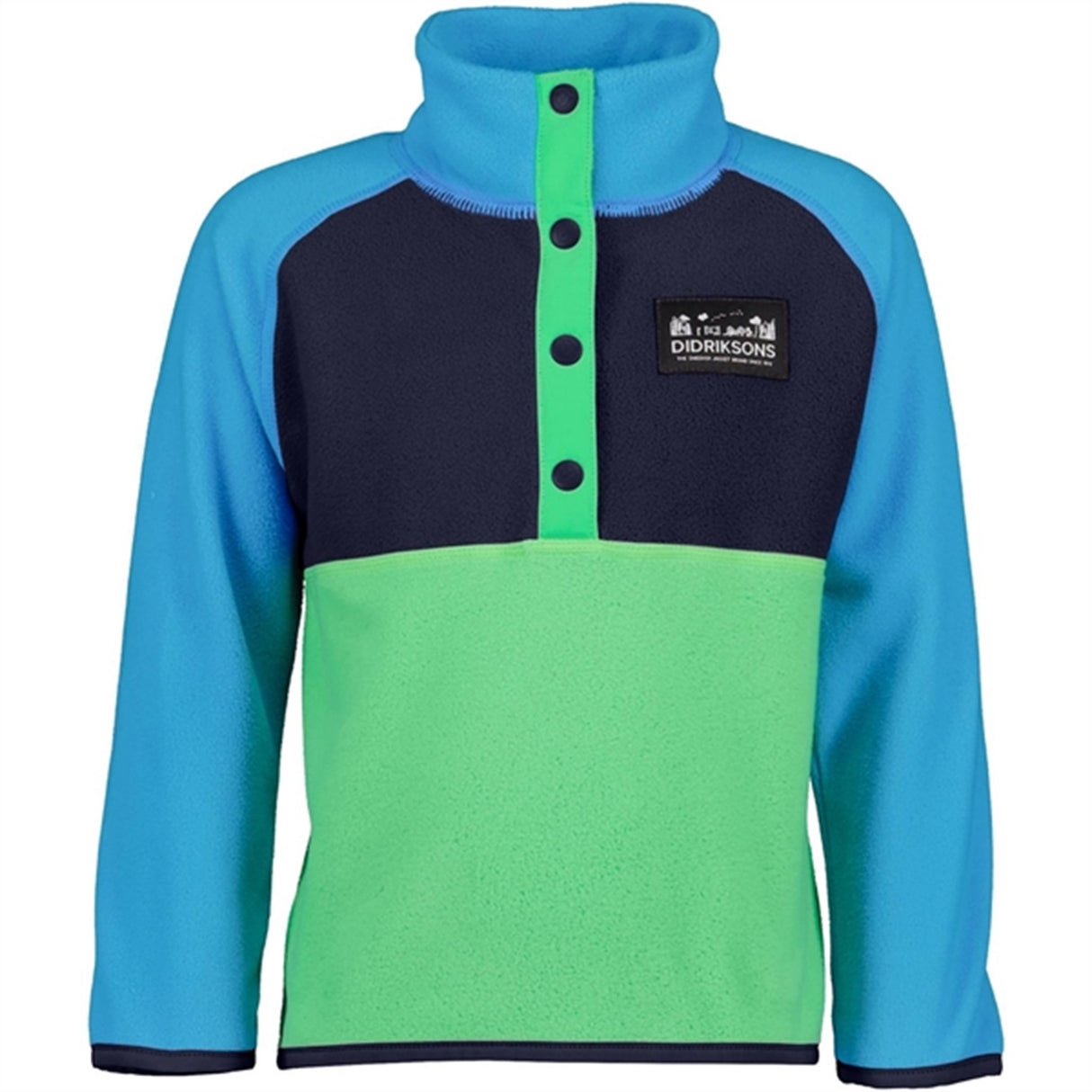 Didriksons Frog Green Monte Kids Fleece Jakke