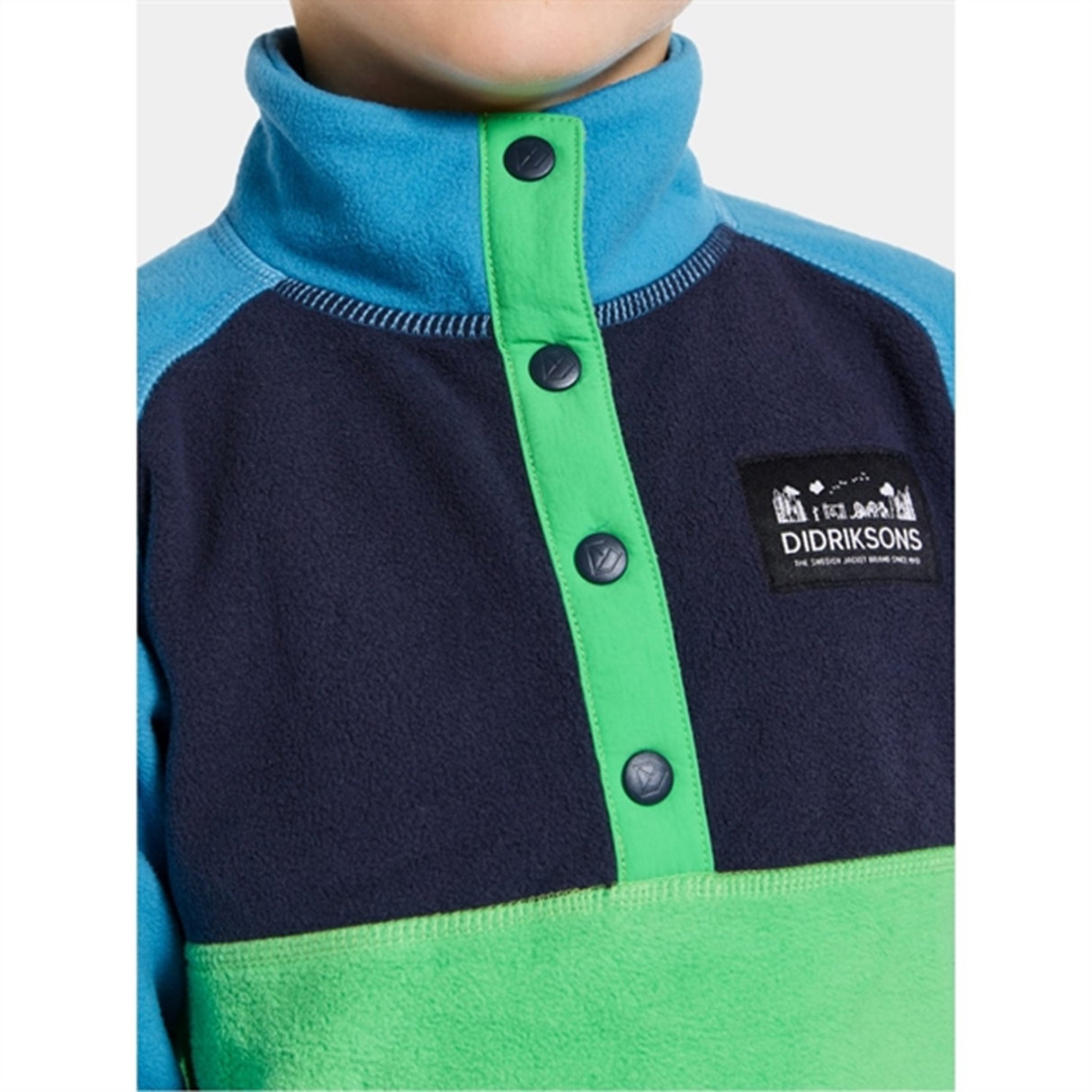 Didriksons Frog Green Monte Kids Fleece Jakke 4