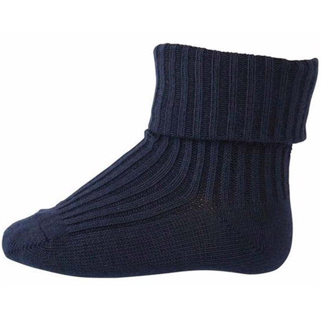 MP 589 Wool Socks Rib 807 Dark Navy