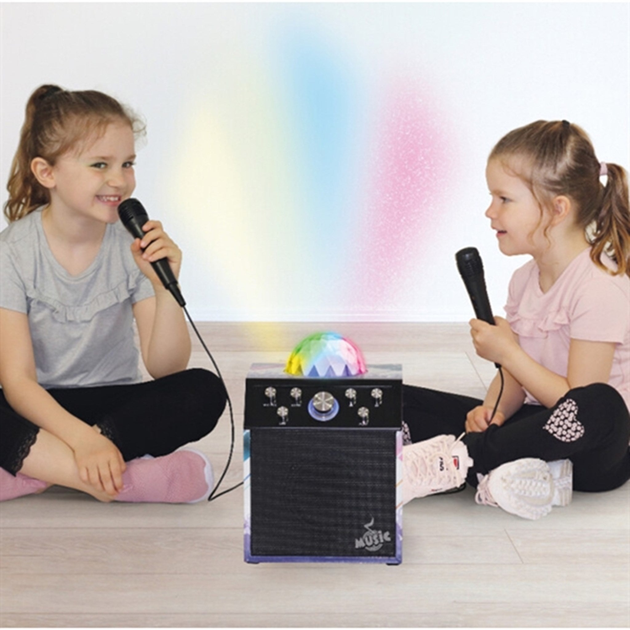 Music Karaoke Discokugle med 2 Mikrofoner 2